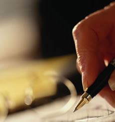 man at desk